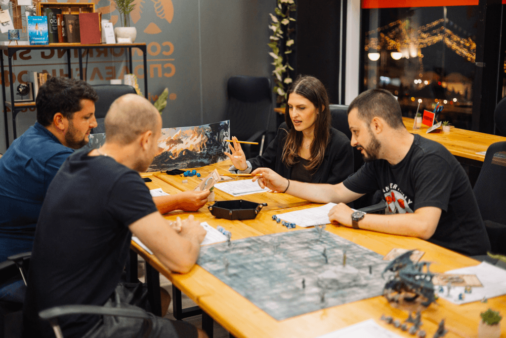 Участници по време на Dungeons & Dragons игра във Варна